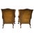 Pair of Leather Wing Back Tufted Chairs on Ball & Claw Feet, English, Ca. 1920. For Sale - Image 4 of 7