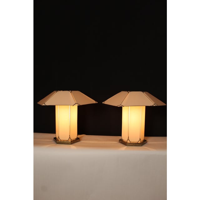 1950s Gustav Stickley Style Table Lamps - a Pair For Sale - Image 16 of 16
