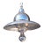 1990s Aluminum and Steel Space Age Style Pendant Lamp For Sale
