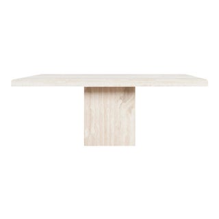 Vintage Italian Travertine Dining Table For Sale