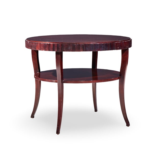 Barbara Barry for Baker Mahogany Fluted Edge Side End Table - Pair For Sale In Chicago - Image 6 of 13