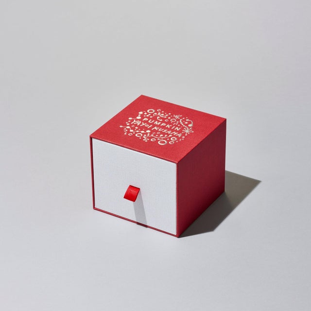 Set of 2, Yayoi Kusama Red and Yellow Pumpkin Sculpture With Certificate, 2023 草間彌生 For Sale - Image 6 of 7