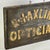 Optician Large Antique Double Sided Gilt on Black Wood Trade Sign For Sale - Image 11 of 11