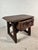 Wood Spanish Castilian Carved Wood Side Table with Iron Hardware, 1910 For Sale - Image 7 of 15