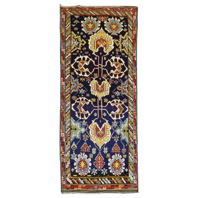 19th Century Large Scale Caucasian Shirvan Karaghashli Full Pile Rug - 4' x 9'7" For Sale - Image 15 of 18