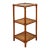 Vintage Woven Rattan Shelf Table Glass Top Coastal Boho Accent Hollywood Regency For Sale