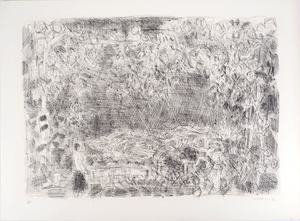 André Cottavoz, Crowd Jubilant, 1976, Original Lithograph