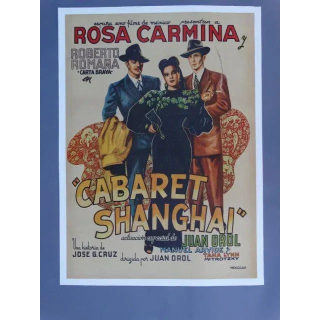 1950s Vintage Cabaret Shanghai Mexican Movie Poster For Sale - Image 10 of 10