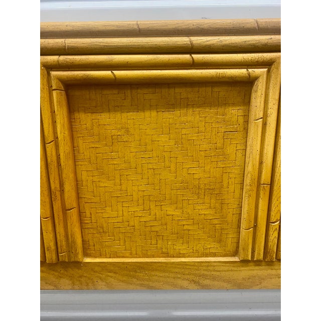 1970s King Size Faux Bamboo Headboard Chairish