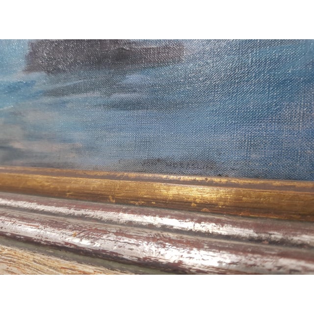 George Hoesslin, Cove, Oil on Canvas, 1890s-1910s For Sale - Image 6 of 11