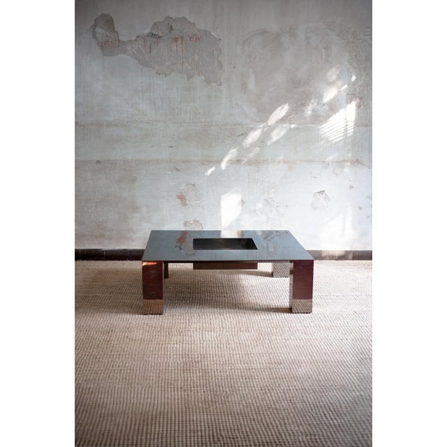 Tebe Model Steel Coffee Table by Giovanni Offredi for Saporiti, 1970s For Sale - Image 12 of 12