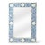 Spritely Home Accent Furniture Vivienne 16 in. W x 24 in. H Rectangular Bone Inlay Horizontal or Vertical Hanging Accent Wall Mirror, Blue and White Bone For Sale - Image 4 of 4