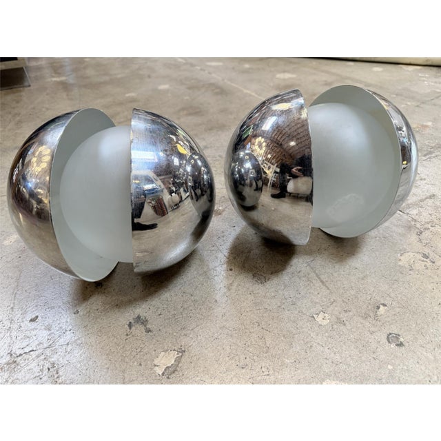 Pair of “Diaframma” Sconces by Fontana Arte, Italy, 1960s For Sale - Image 10 of 10