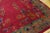 1920s Ruby Red Floral Vase Antique Chinese Art Deco Carpet 9' X 11'9" Knotted Wool Rug For Sale In New York - Image 6 of 12