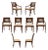 Vintage Set of Eight British Colonial Style Dining Chairs by Baker For Sale