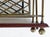 19th Century Antique English Brass, Mahogany Magazine Stand With 2 Compartments For Sale In Miami - Image 6 of 6