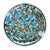Vintage Hand-Painted Floral Ceramic Plate For Sale