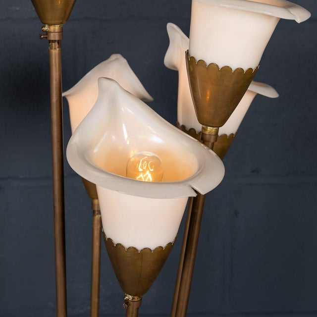 Vintage Italian Calla Floor Lamp by Angelo Lelli for Arredoluce, 1960 For Sale - Image 9 of 18