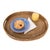 Artifacts Rattan Oval Tray With Cutout Handles, Honey Brown, 18" For Sale - Image 4 of 5