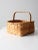Farmhouse Vintage Splint Weave Basket For Sale - Image 3 of 13