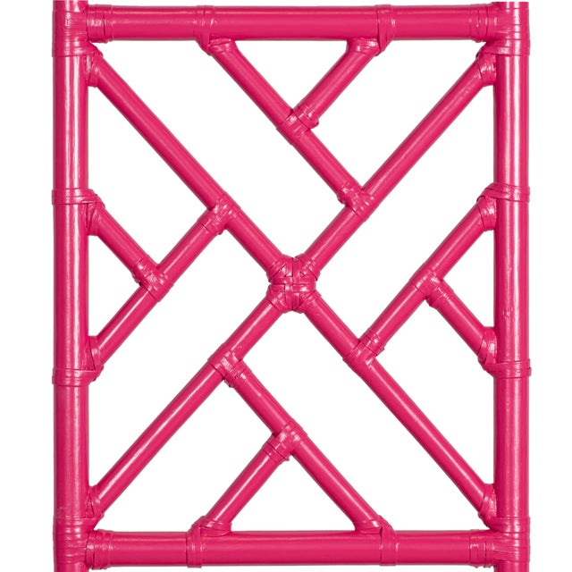 Not Yet Made - Made To Order Chippendale Headboard California King - Pink For Sale - Image 5 of 6