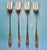 1950s 1958 Reed & Barton "The Diamond" Sterling Cocktail Forks by Gio Ponti - Set of 4 For Sale - Image 5 of 6