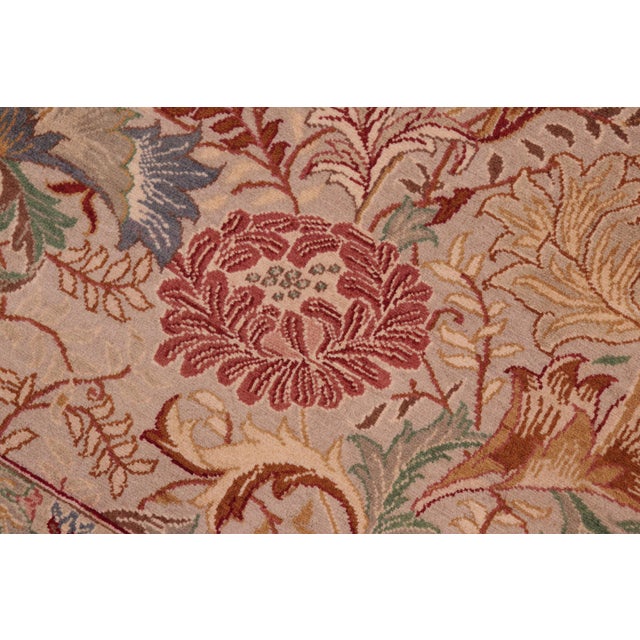 1990's Pak-Persian Taupe/Red Wool Rug - 8'1'' X 10'1'' For Sale In New York - Image 6 of 9