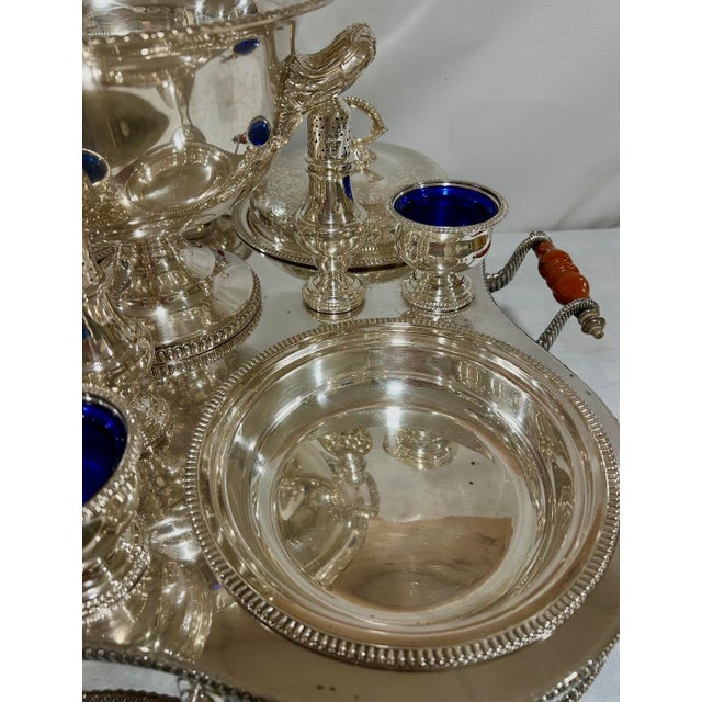 1940s 1940s Bain Marie Lazy Susan by Crown Silver Company For Sale - Image 5 of 5