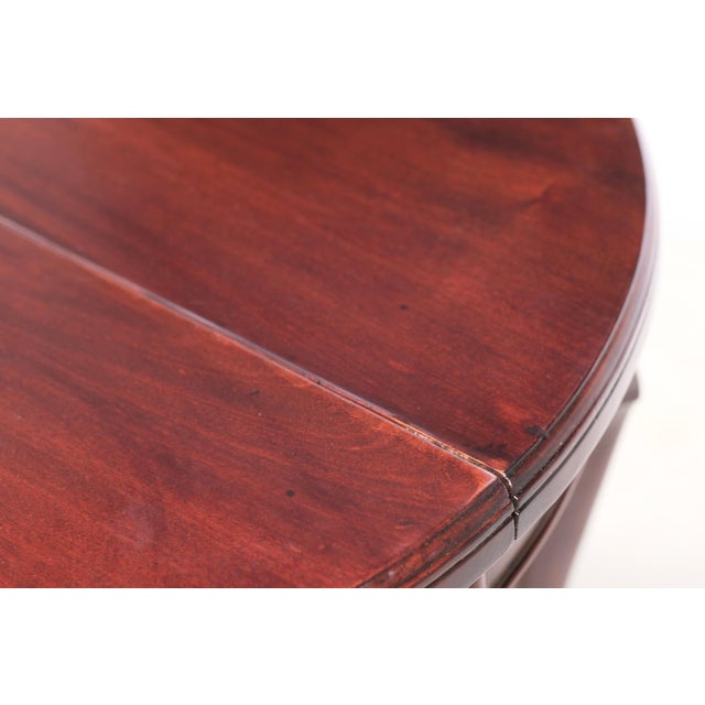 Vintage 35 In. Round Mahogany Side Accent Table For Sale - Image 4 of 10