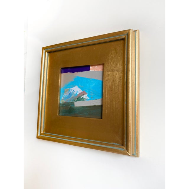Two original mini paintings by Jessalin Beutler in a set with matching gold frames. Artwork is acrylic on canvas wrapped...