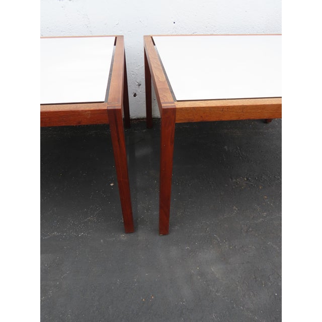 Knoll Mid Century Modern Pair of Large Side End Tables 6600 For Sale - Image 15 of 18