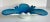 Mid 20th Century Vintage Blue and White Murano Art Glass Bowl For Sale - Image 5 of 11
