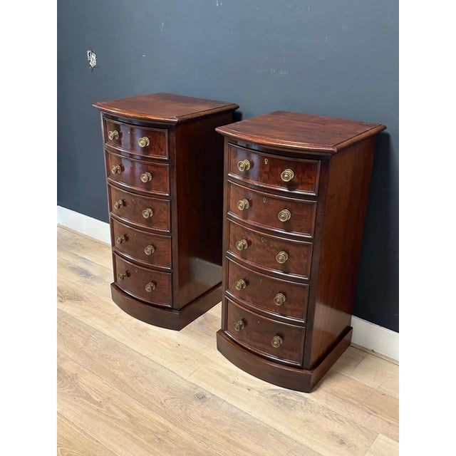 Bedside Tables in Mahogany from Befos, Set of 2 For Sale - Image 9 of 11