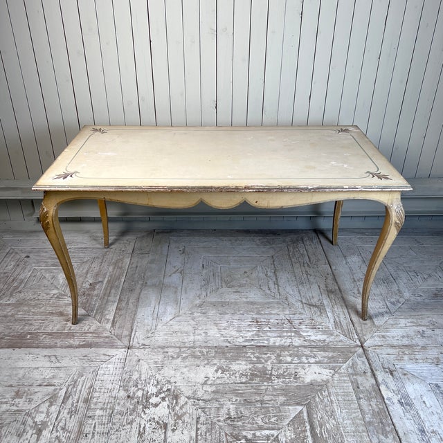 1920s Louis XV Revival French Painted and Gilded Dining Table, 1920s For Sale - Image 5 of 12
