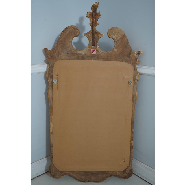 Decorative Crafts Carved Frame Gold Gilt Mirror For Sale - Image 10 of 11