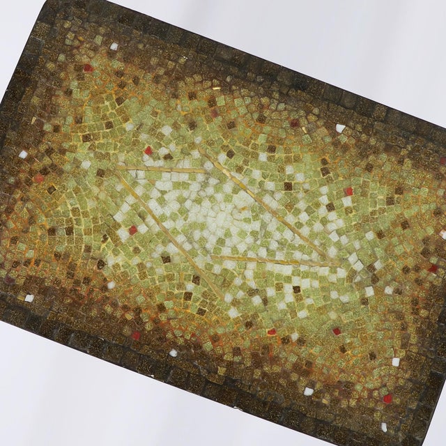 Brown Mid 20th Century Mosaic Side Table by Genaro Alvarez For Sale - Image 8 of 18