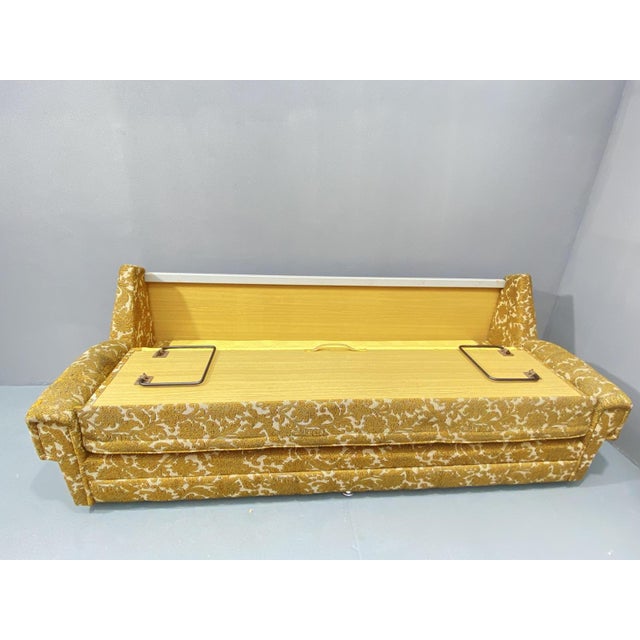 Mid-Century Upholstered Folding Sofa, Central Europe, 1970s For Sale - Image 11 of 18