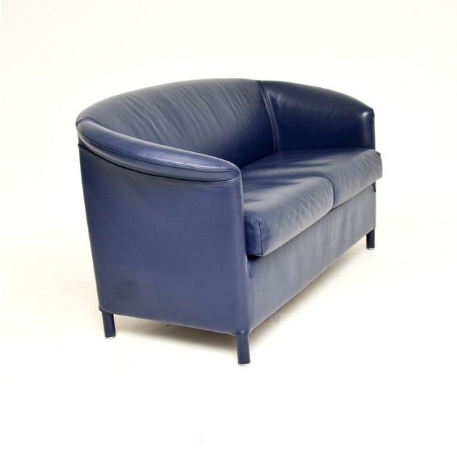 Mid-Century Modern Vintage Two-Seater Sofa in Leather from Wittmann, 1980 For Sale - Image 3 of 11
