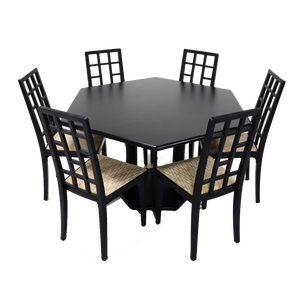 Postmodern Dining Table & Chairs from Thonet, 1980s, Set of 7