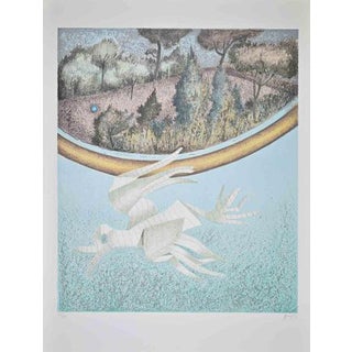 Enrico Benaglia, Paper Bird, 1990s, Lithograph For Sale