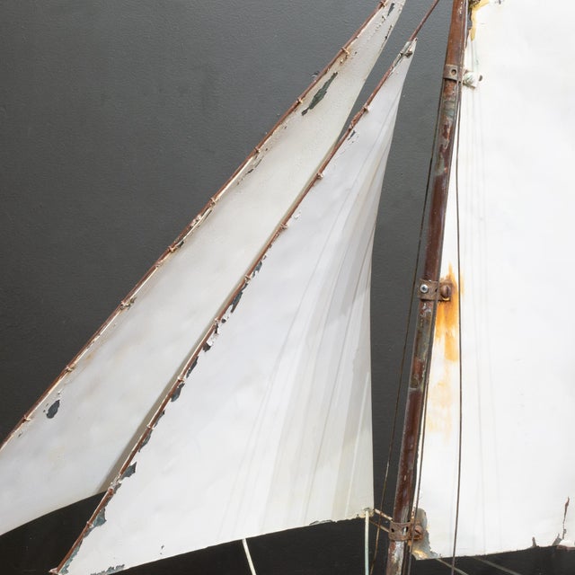 Vintage Seafood Restaurant Ship Model Exterior Display c.1960 For Sale - Image 11 of 14