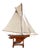 Gaff Rigged Cutter Wooden Pond Yacht Circa 1920 For Sale