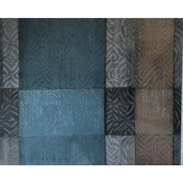 Lison Favarger, Patchwork, 1992, Pastel on Paper, Framed For Sale - Image 9 of 9