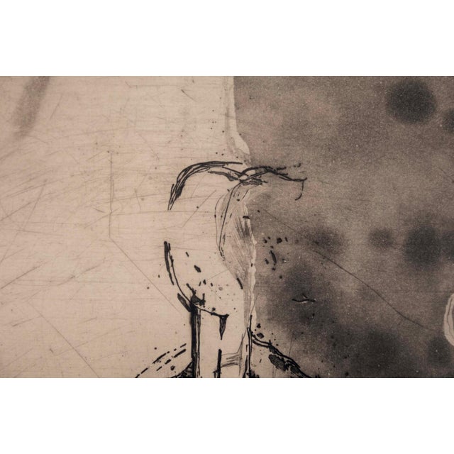 Karl Brandstatter Untitled Nude Modernist Etching on Paper 38/120 Framed 1970s For Sale In Detroit - Image 6 of 9