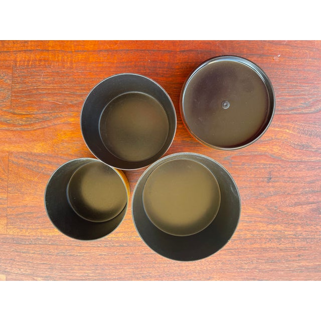 Mid 20th Century Japan Canister Nesting 4 Piece Snack Set - Rare For Sale - Image 4 of 5