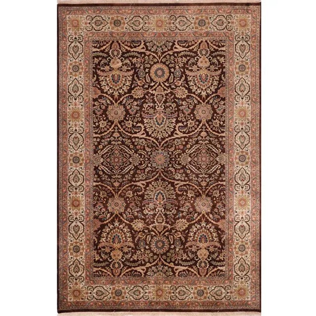 Handwoven Persian Sarouk Farahan Area Rug 6'0" X 9'0" For Sale In Dallas - Image 6 of 6