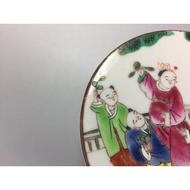 Ceramic 19th Century Chinese Famille Rose Porcelain 'Double-Happiness‘ Sweetmeat Stacking Box For Sale - Image 7 of 13
