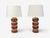 Mid-Century Modern 1970s Bernard Rooke, Brutalist Table Lamps, Beige Textured Ceramic, England - a Pair For Sale - Image 3 of 9