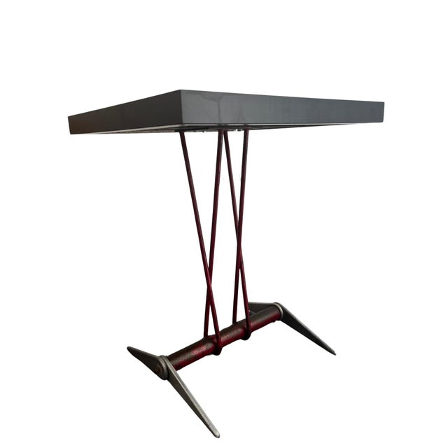 1960s Vintage Bistro Table by Jean Prouvé, 1930s For Sale - Image 5 of 5