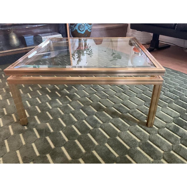 Pierre Vandel Art Deco Glass Coffee Table by Pierre Vandel For Sale - Image 4 of 14